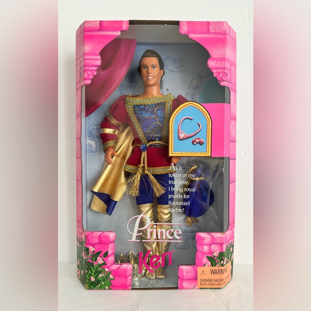 1997 Mattel Prince Ken – Rapunzel Barbie Prince – NRFB, Boxed